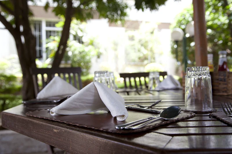 The dining room at Grace House Resort